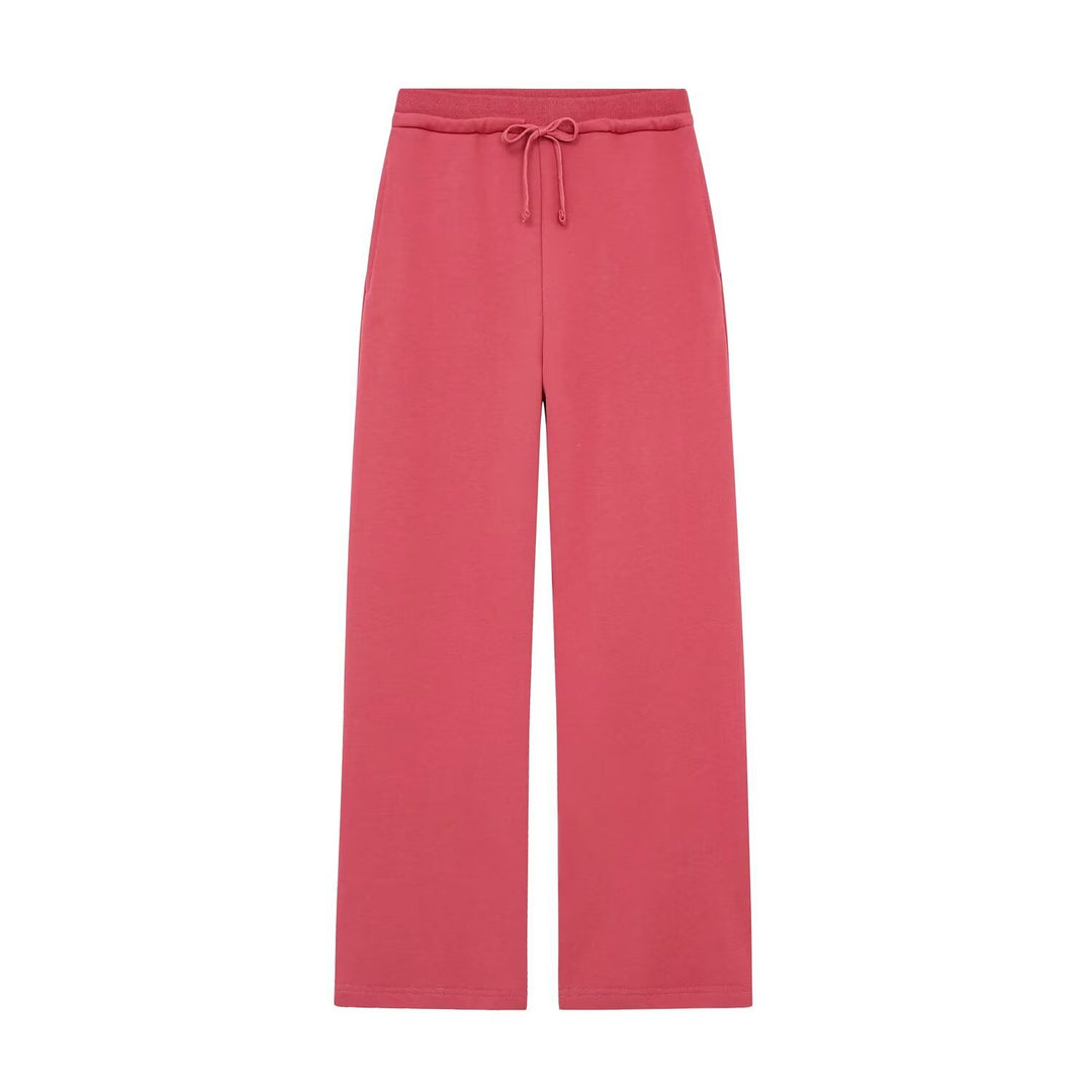 Damen Weite High‑Waist Palazzo‑Hose mit elastischem Bund und fließender Silhouette Drune