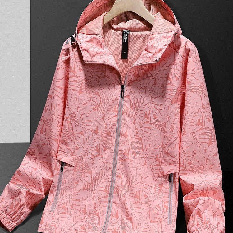 Damen Leichte Regenjacke mit verstellbarem Kapuzenverschluss Drune