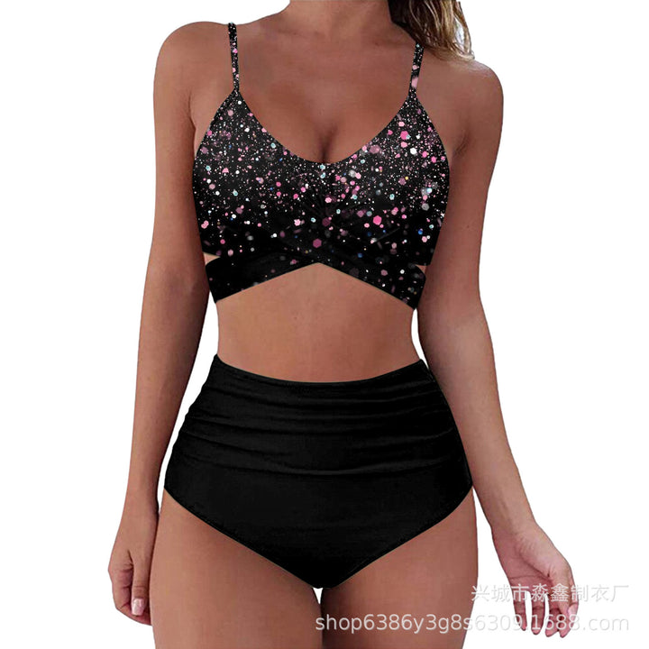 Damen Crop-Top Bikini-Set mit geflochtenem Design Drune