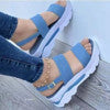 Damen Wedge-Sandalen mit komfortablem Fußbett und verstellbarem Riemendesign Drune