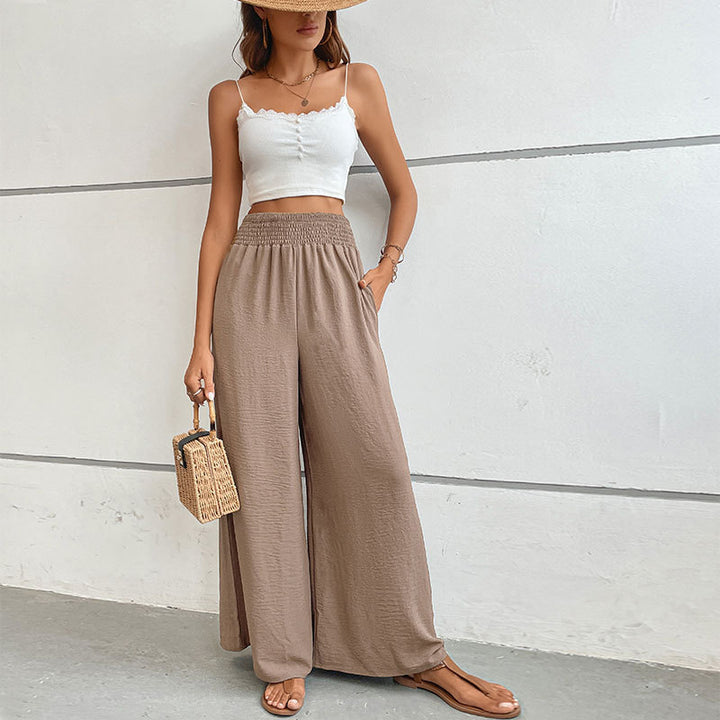 Damen Weite, bequeme Palazzo-Hose Drune