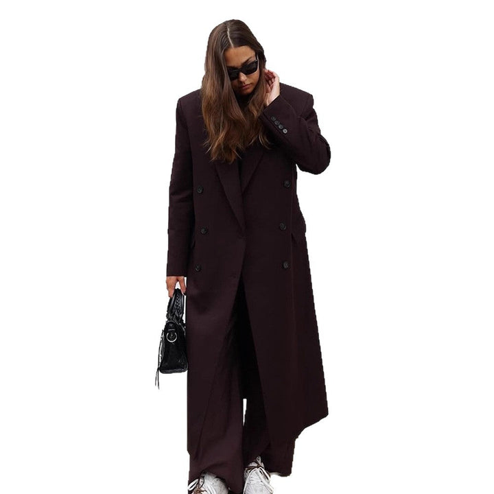 Damen Lange Oversized Jacke Drune