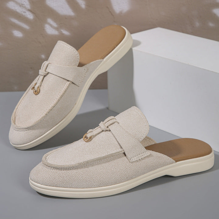 Damen Mokassin-Pantoletten mit elegantem Design und hochwertiger Oberflächenstruktur Drune