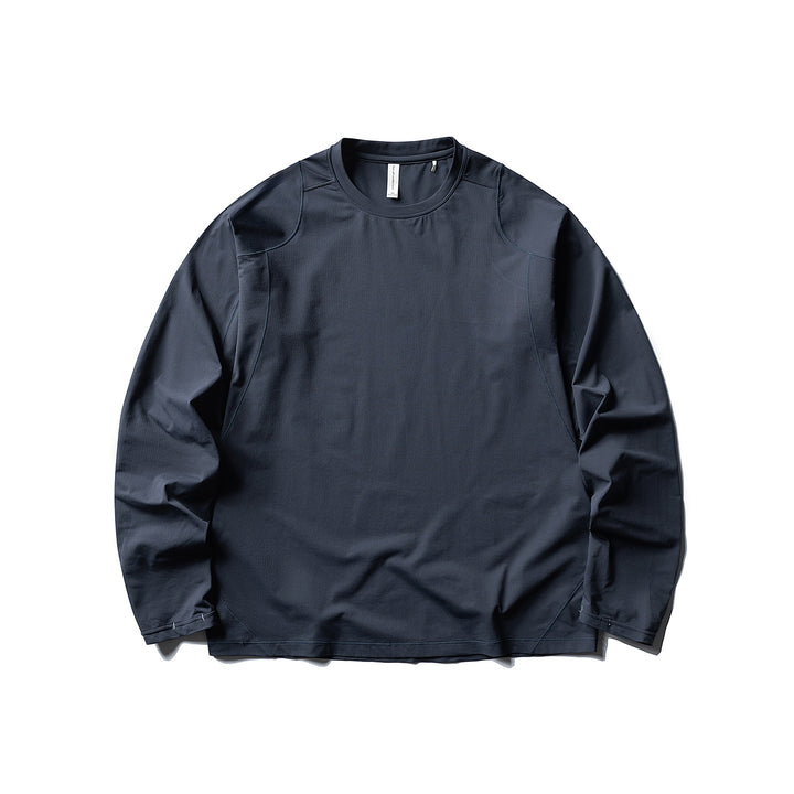 Unisex Leichter technischer Longsleeve mit Rundhalsausschnitt, Raglanärmeln und atmungsaktivem Funktionsmaterial Drune