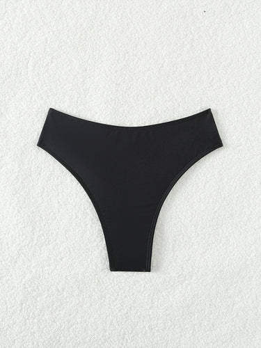 Damen Hochgeschnittene Bikinihose mit nahtloser Verarbeitung und komfortablem Sitz Drune