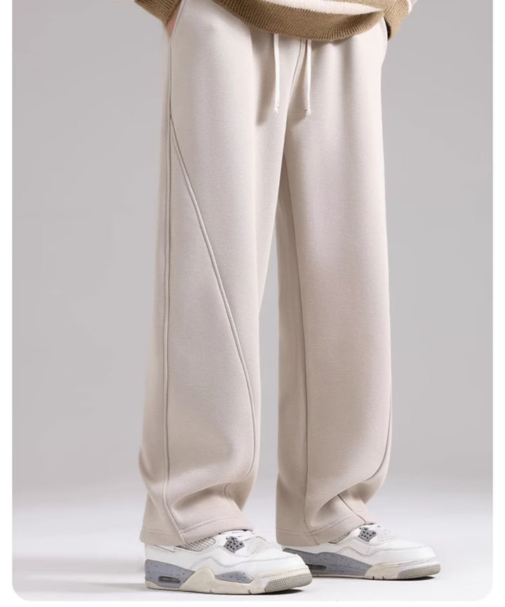 Damen Lounge-Jogginghose mit weitem Bein und Keder-Naht Drune