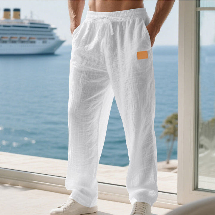 Herren Bequeme und luftige Sommerhose aus leichtem Leinenmaterial Drune