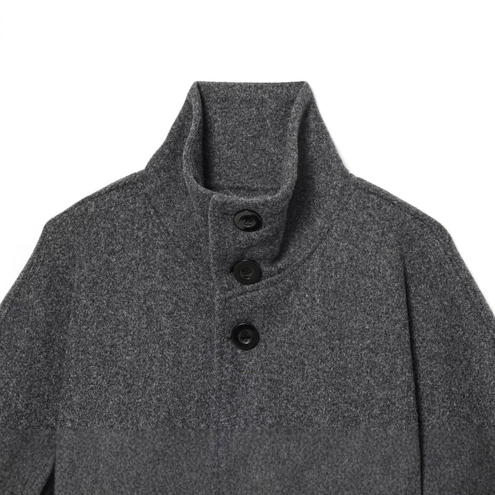 Damen Umhangjacke aus hochwertigem Wollmix mit Taillengürtel Drune