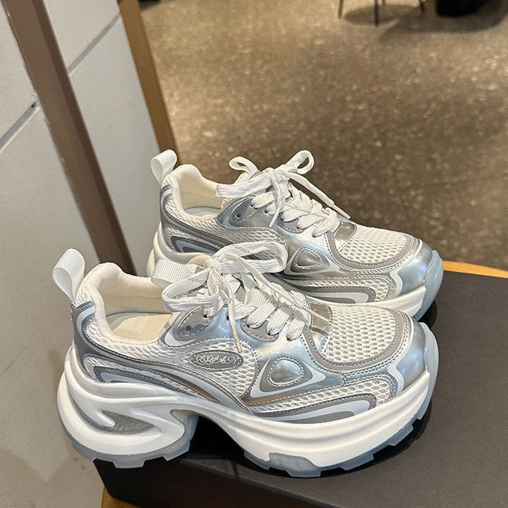 Damen Sportliche Sneakers mit atmungsaktiver Mesh-Oberfläche und gepolsterter Sohle Drune