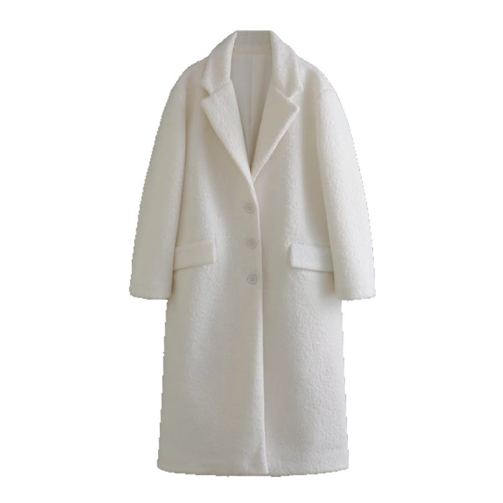 Damen oversize Wollmantel Drune