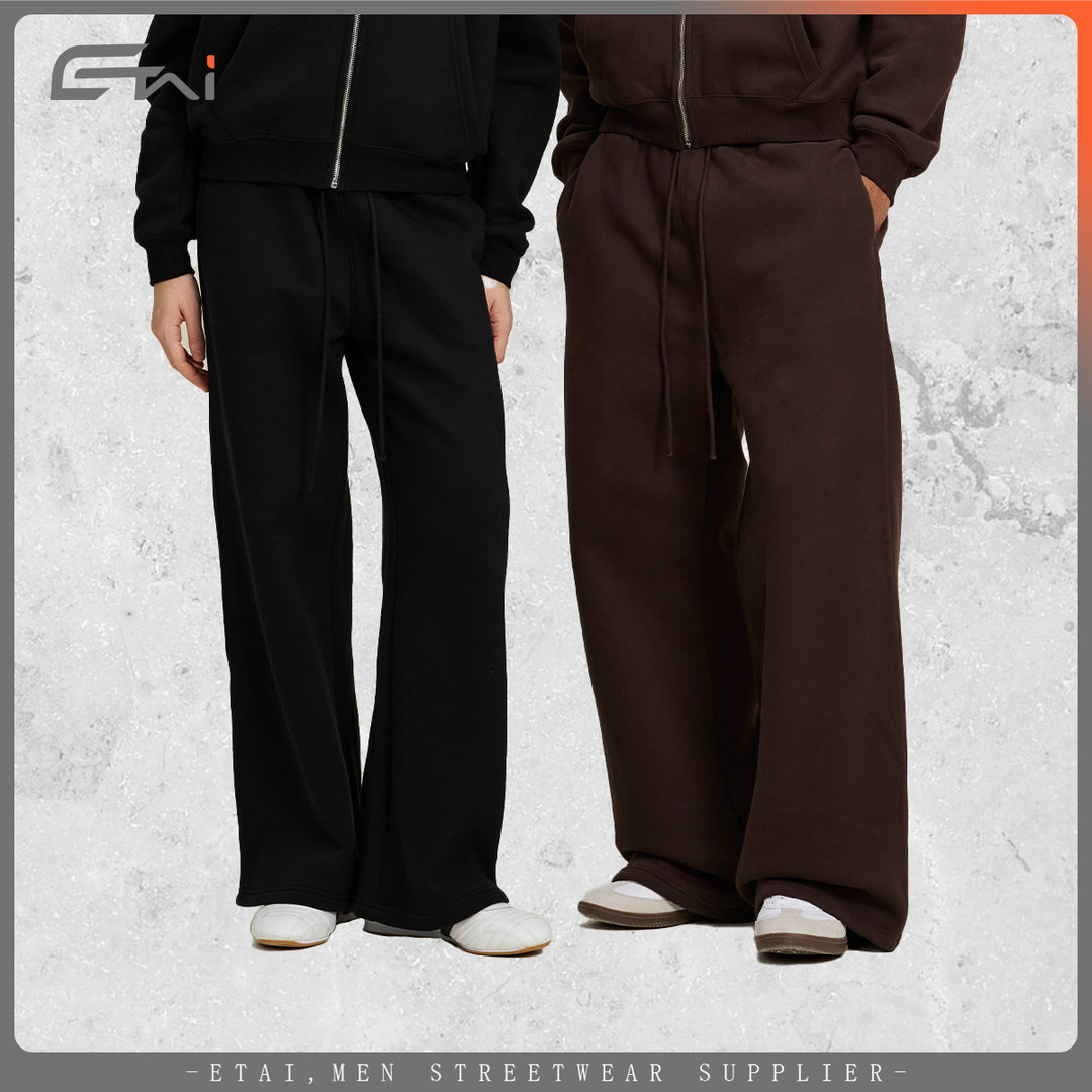 Damen Zweiteiliges Lounge-Set mit Cropped Kapuzen-Zipjacke und weiter hochgeschnittener Sweathose Drune
