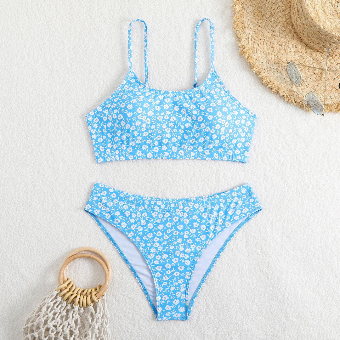 Damen Bunt bedruckter Bikini Drune