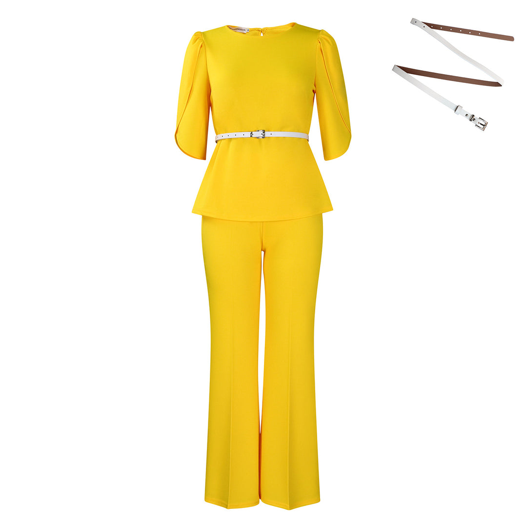 Damen elegante Kombination aus weichem Gewebe Drune
