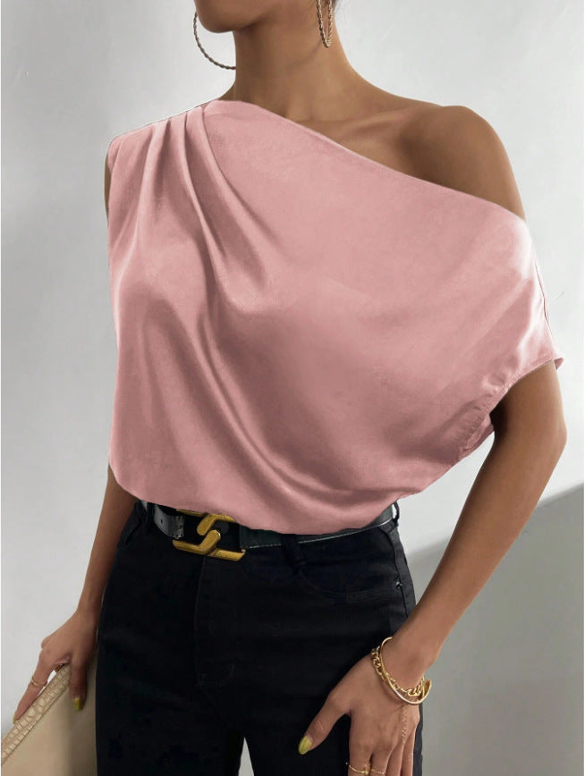 Damen Elegantes, schulterfreies Satinoberteil Drune