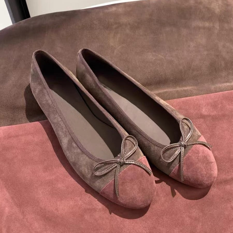 Damen Ballerinas mit elegantem Kontrast-Design und weichem Fußbett Drune