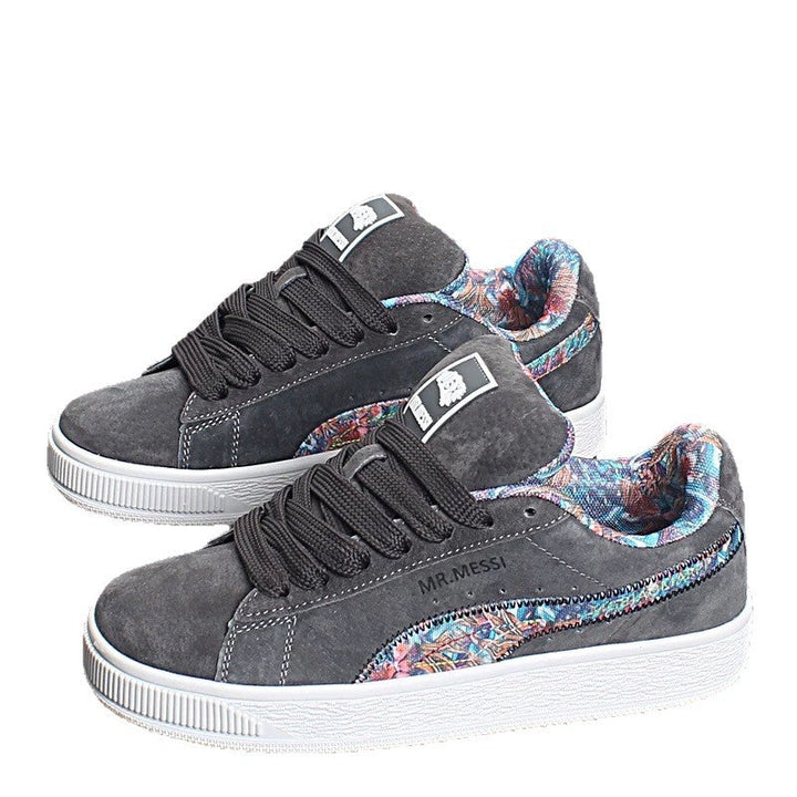 Damen Sneakers mit floralem Innenfutter und rutschfester Sohle Drune