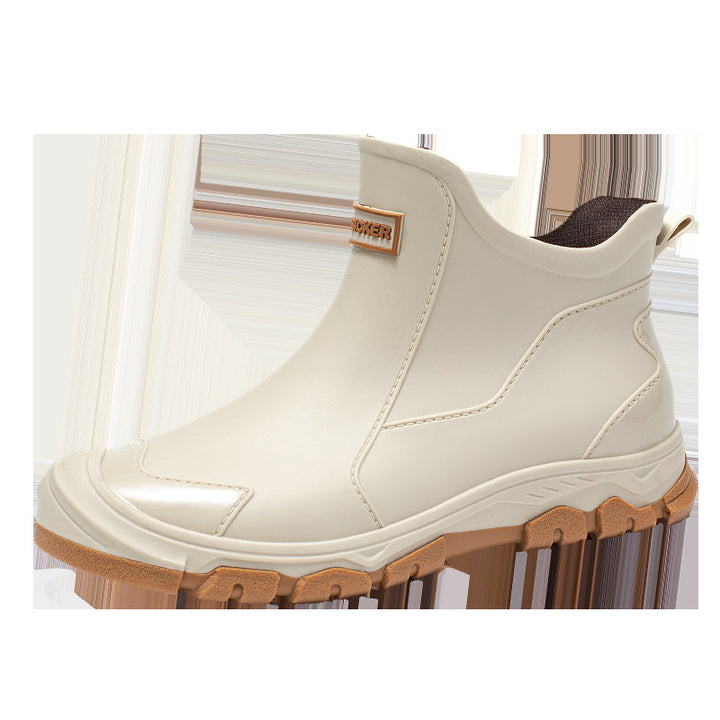 Herren Kurzschaft-Gummistiefel mit rutschfester Profilsohle und verstärkter Zehenkappe Drune