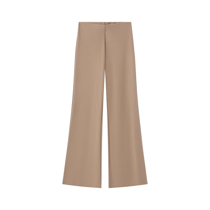 Damen Weite Satinhose mit hoher Taille und fließender Wide‑Leg‑Silhouette Drune