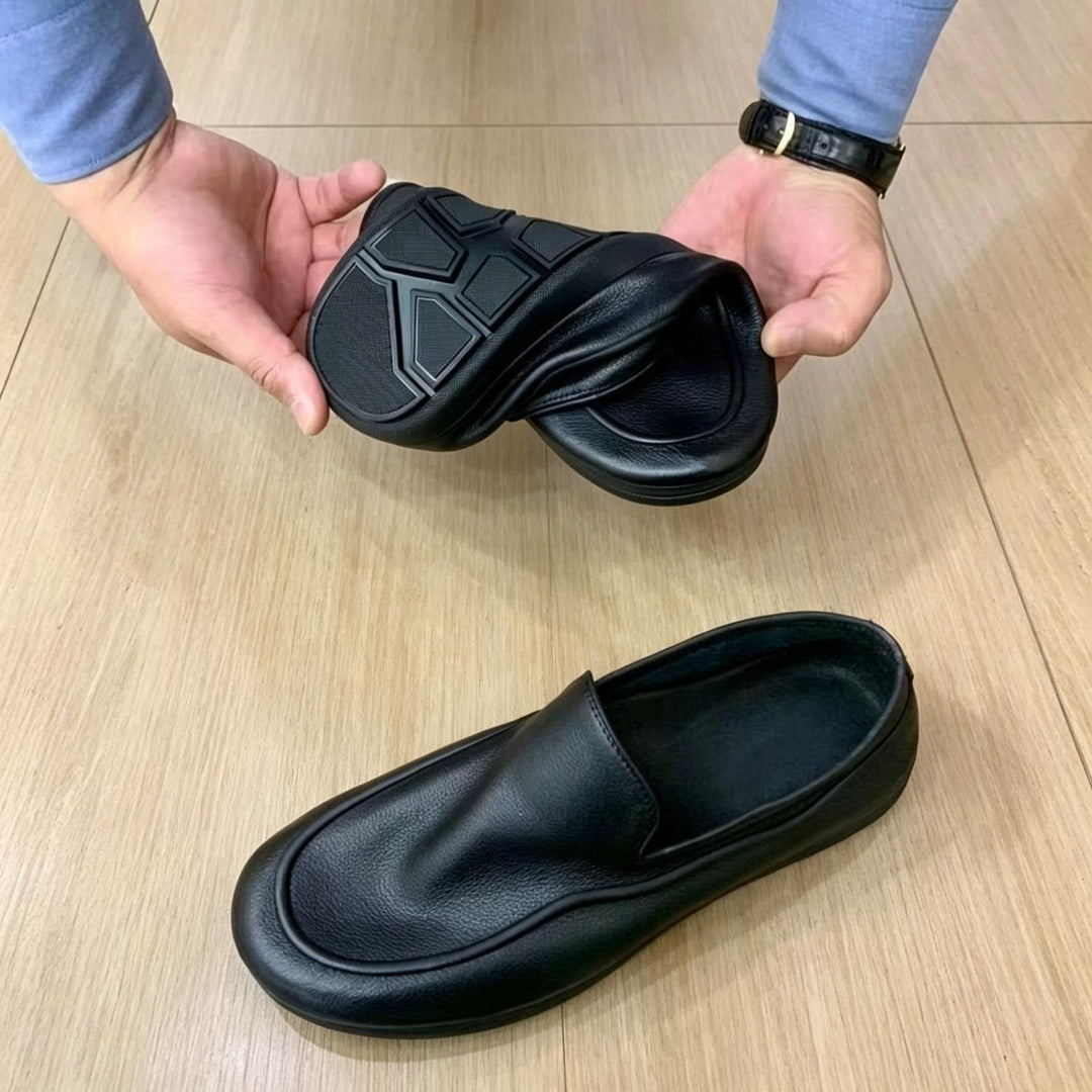 Herren Elegante Slip-On Leder Mokassins Drune