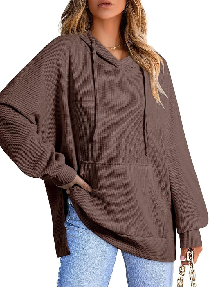 Damen Oversized Kapuzenpullover Drune