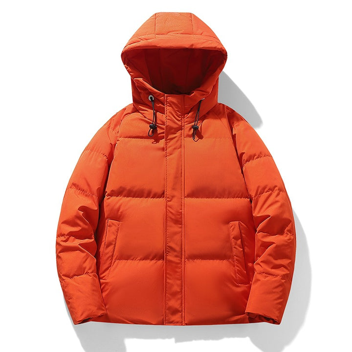 Herren Wattierte Kapuzen-Übergangsjacke mit Thermofüllung und hohem Stehkragen Drune