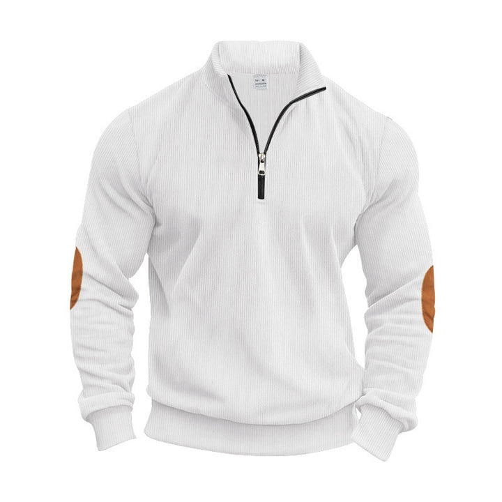 Herren Sportlicher Pullover mit Stehkragen und Reißverschluss Drune