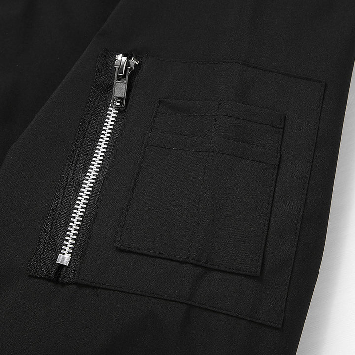 Herren Modische Bomberjacke mit Reißverschluss und praktischen Taschen Drune