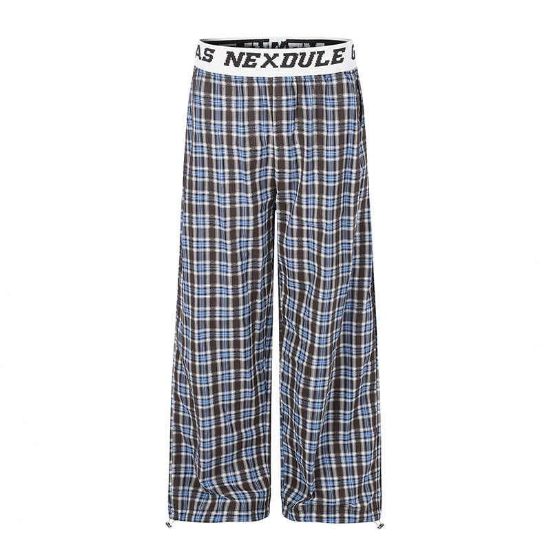 Damen Weite Palazzo‑Loungehose mit elastischem Logobund und verstellbarem Saum Drune