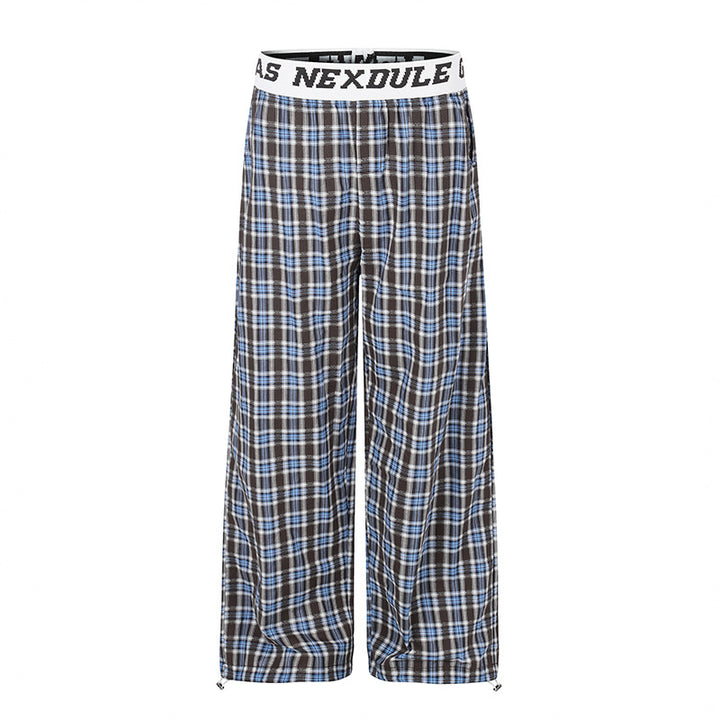 Damen Weite Palazzo‑Loungehose mit elastischem Logobund und verstellbarem Saum Drune