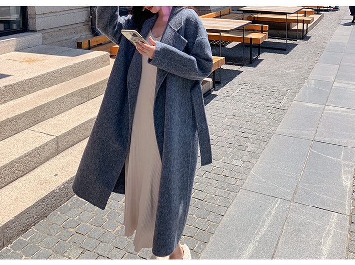 Damen Elegante und lässige Oversized-Wolljacke Drune