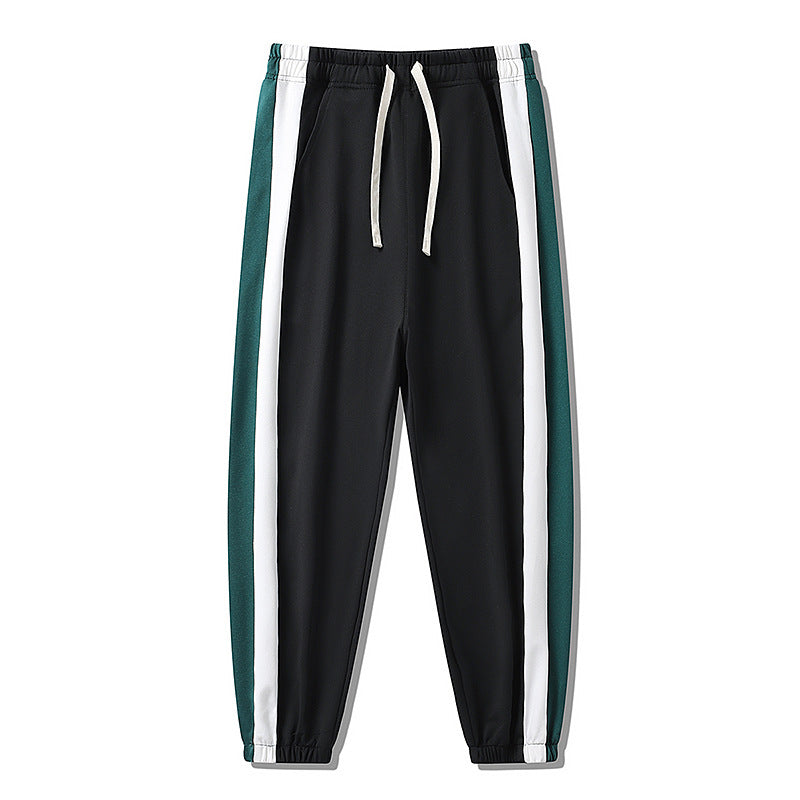 Herren Konische Trackhose mit Kordelzug, seitlichen Colorblock‑Streifen & elastischen Bündchen Drune