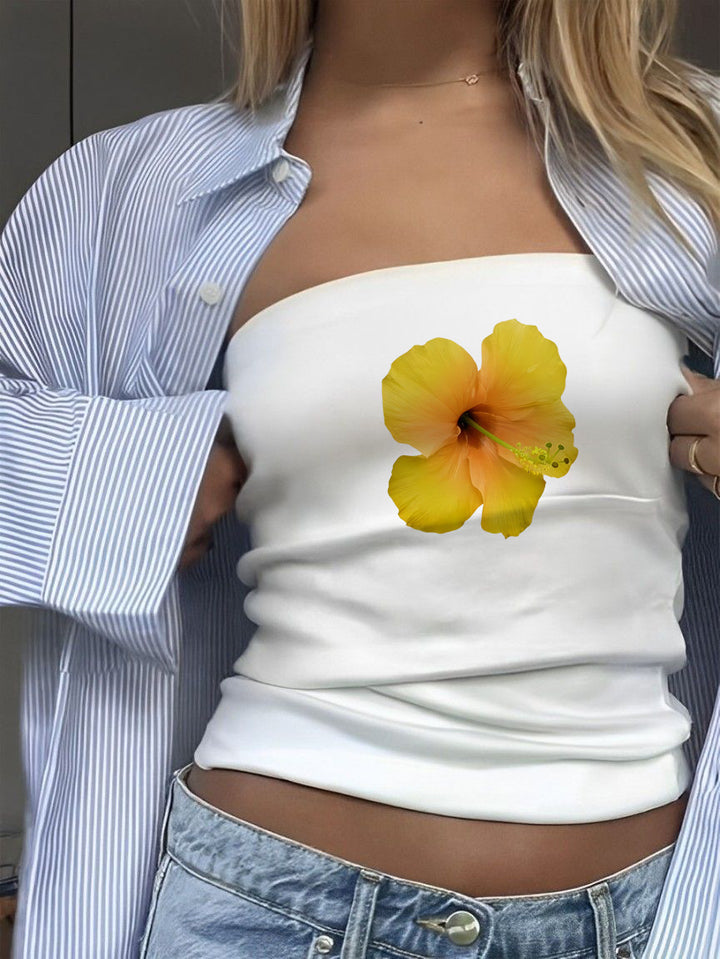 Damen Bandeau-Oberteil mit sportlichem Frankreich-Design Drune