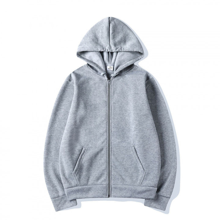 Damen Sportlicher Kapuzenpullover mit durchgehendem Reißverschluss und Tasche Drune