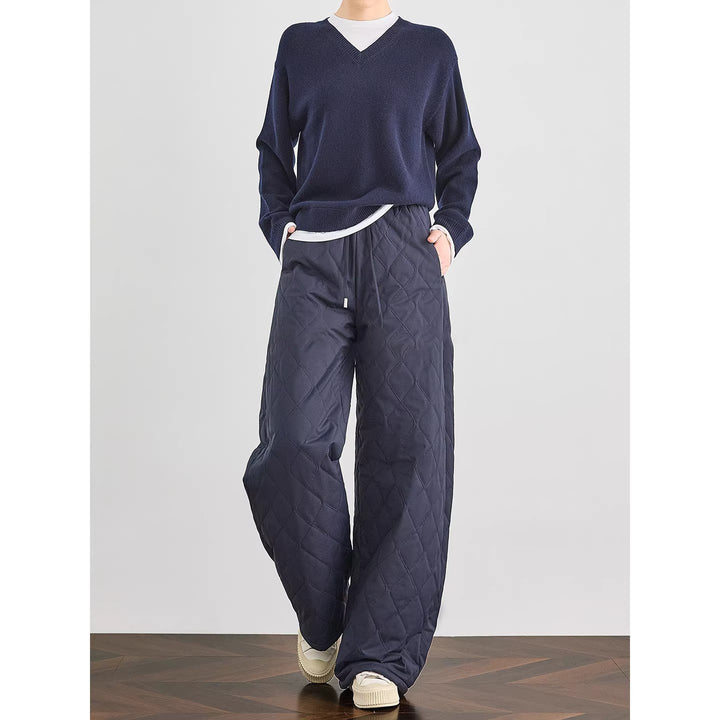 Damen Bequeme und elegante gesteppte Hosen Drune