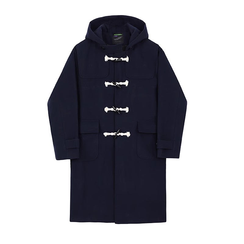 Damen Hochwertige Dufflecoat mit Kapuze und modernen Details Drune