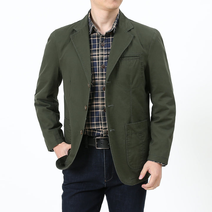 Herren Eleganter und bequemer Baumwollblazer Drune