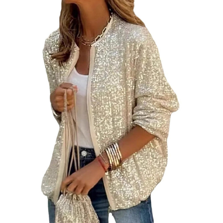 Damen Paillettenjacke im modernen Schnitt Drune
