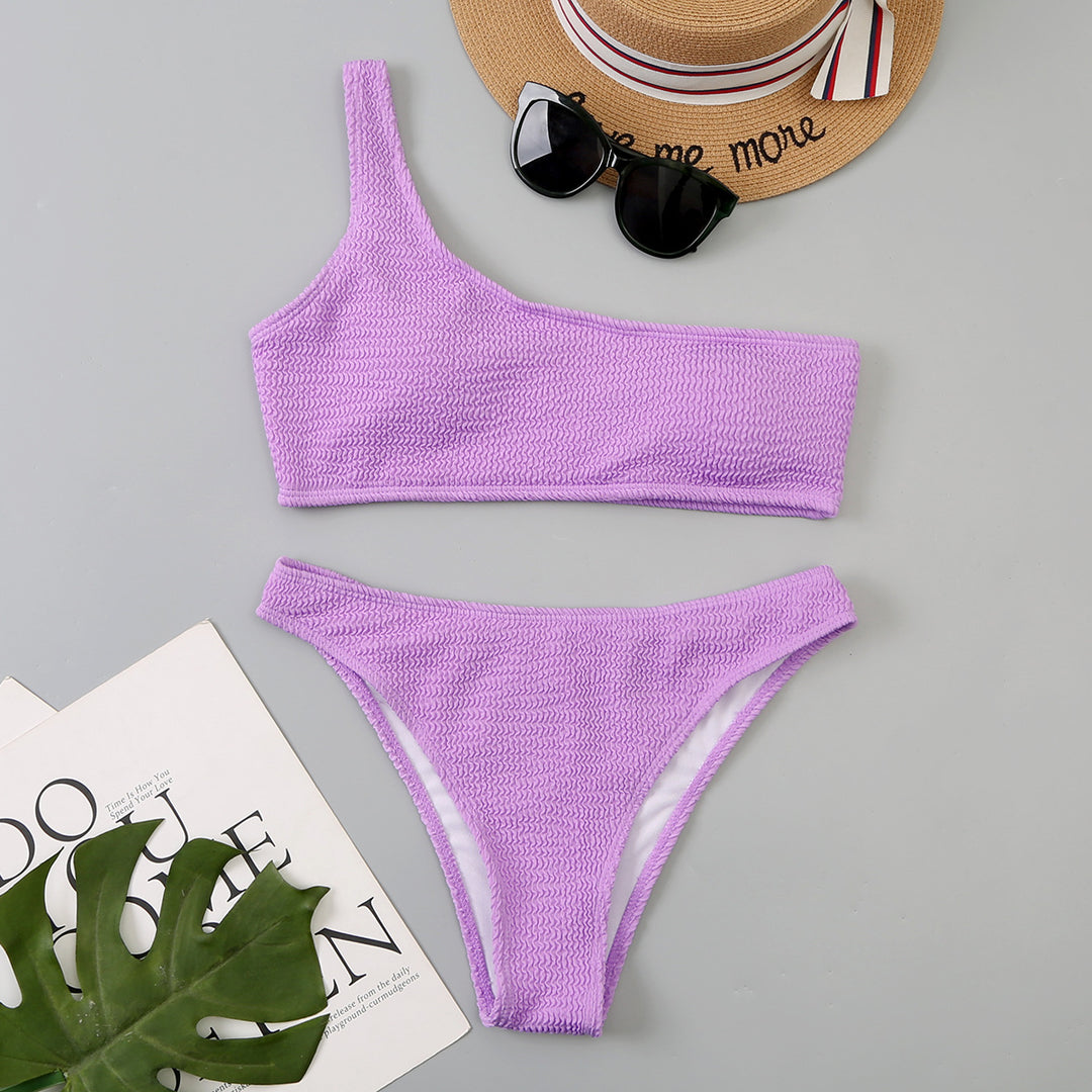 Damen asymmetrisches Bikini-Set Drune
