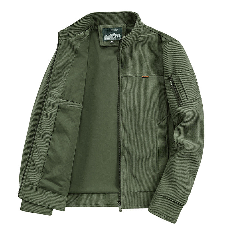 Herren modische Outdoor-Jacke mit strukturierten Details Drune