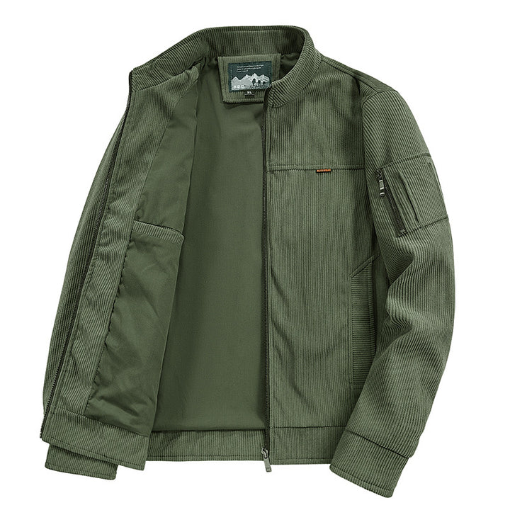 Herren modische Outdoor-Jacke mit strukturierten Details Drune