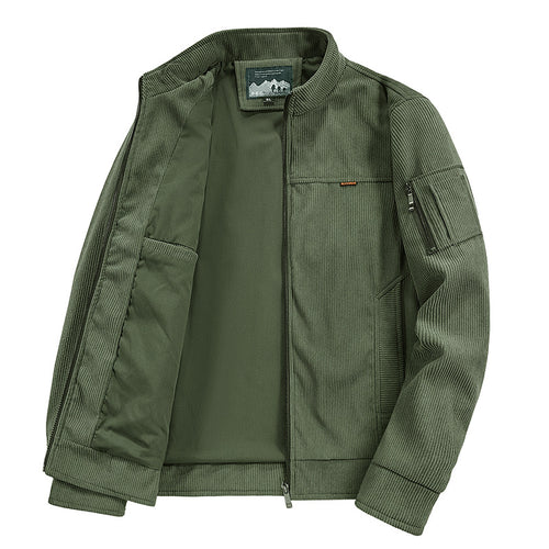 Herren modische Outdoor-Jacke mit strukturierten Details Drune