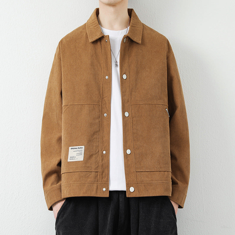 Herren Modische Cordjacke Drune