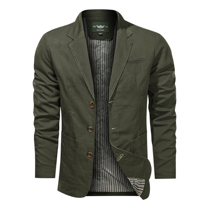 Herren Modischer Canvas-Blazer Drune