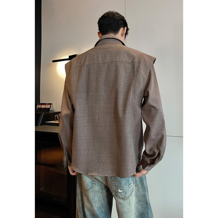 Herren Modische Hemdbluse mit strukturiertem Design Drune