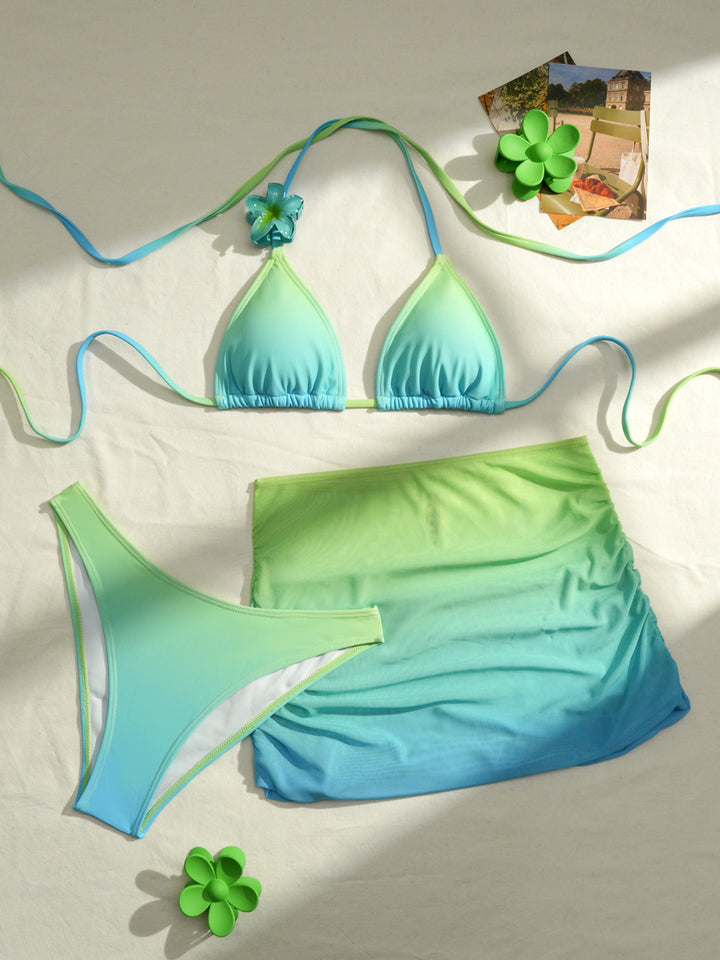 Damen Sportliches Bikini-Set mit modularem Rock Drune