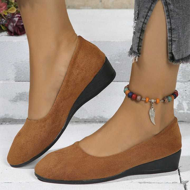Damen modische und komfortable Ballerinas mit Glitzerelementen Drune