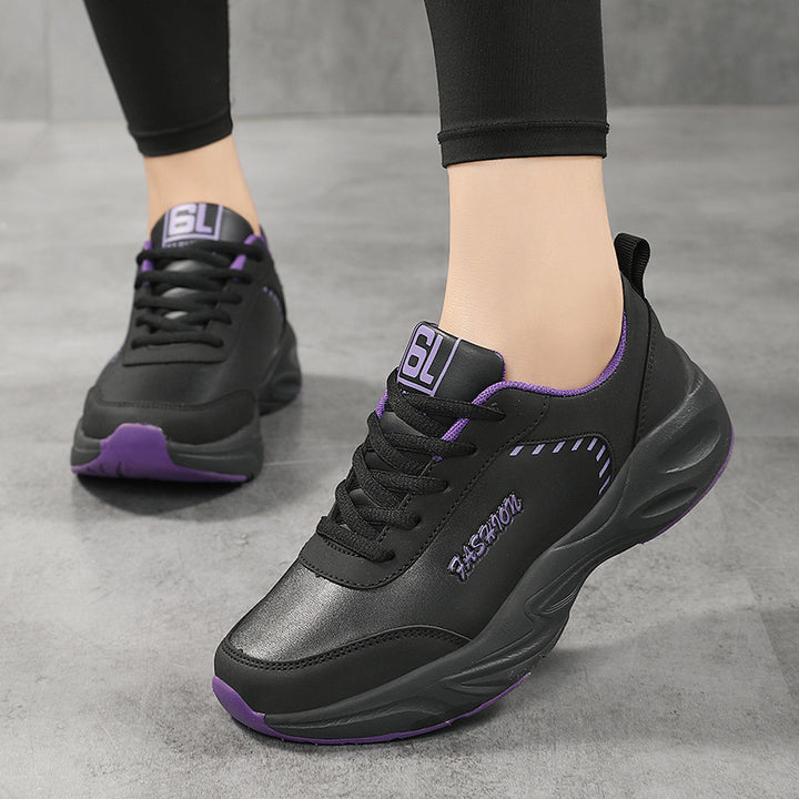 Damen nan voluminöse Sneaker mit gepolstertem Kragen und stoßabsorbierender Sohle Drune