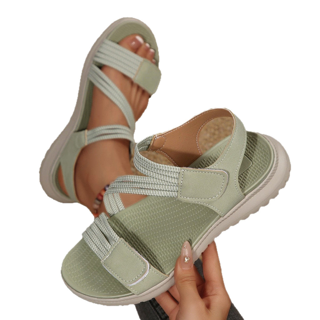 Damen Komfortable Freizeitsandalen mit verstellbarem Riemendesign Drune