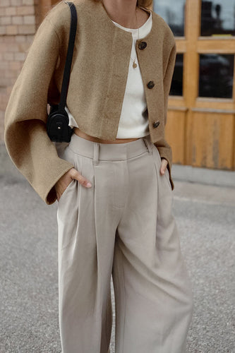 Drune | Relaxed Fit Kurz Wollmantel