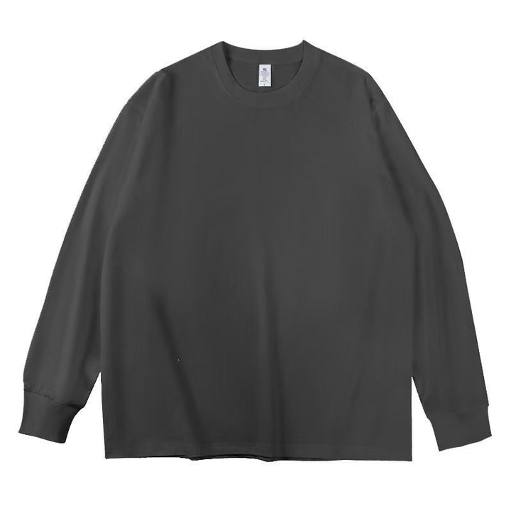 Unisex Oversize-Langarm-Sweatshirt mit Rundhalsausschnitt und gerippten Bündchen Drune